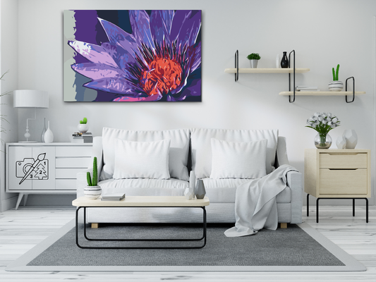 Paint by number - Malet blomst
