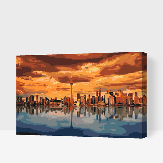 Paint by number - Toronto ved skumring