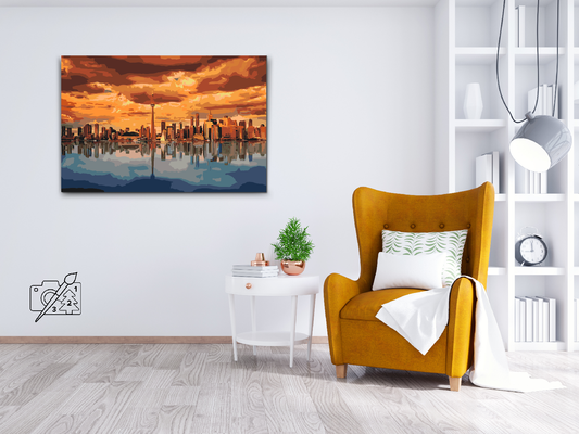 Paint by number - Toronto ved skumring