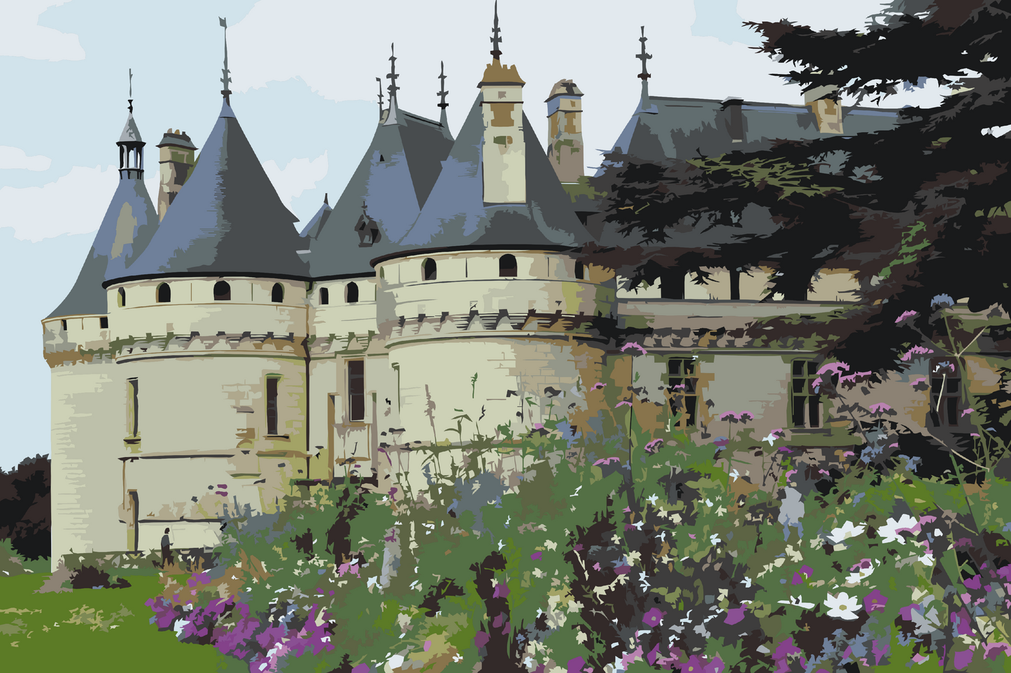 Paint by number - Loire-slottet