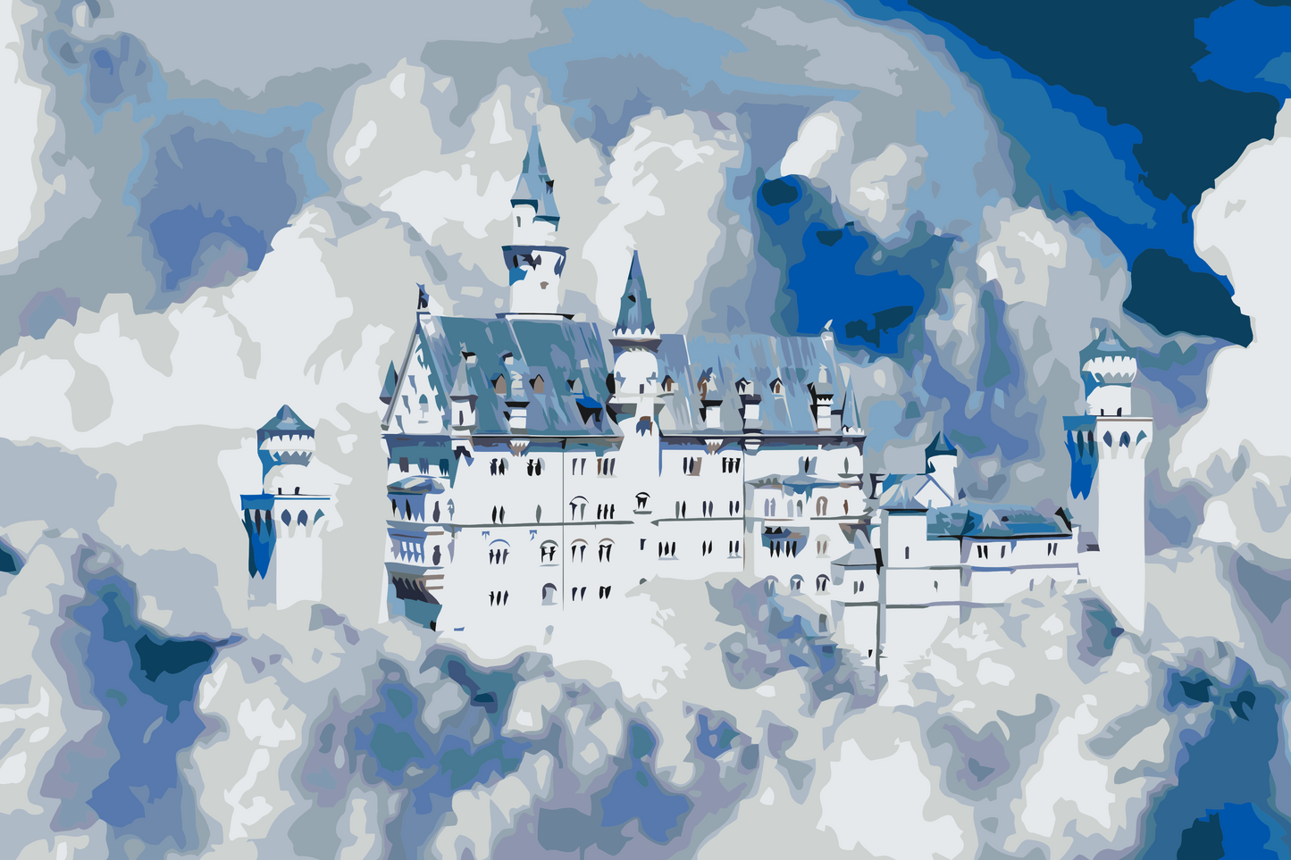 Paint by number - Slot Neuschwanstein 2