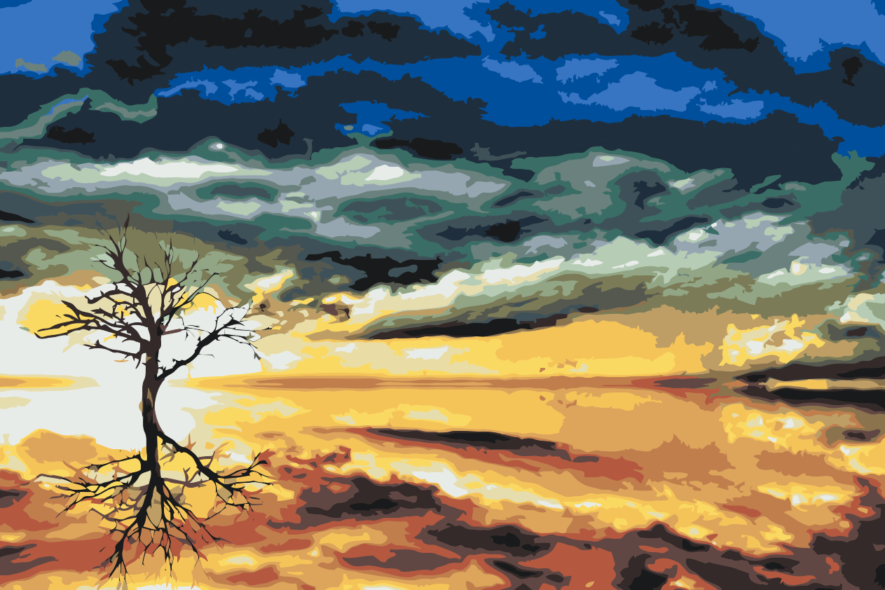 Paint by number - Magisk Træ