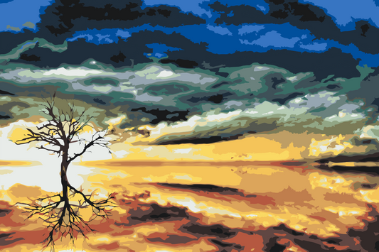 Paint by number - Magisk Træ