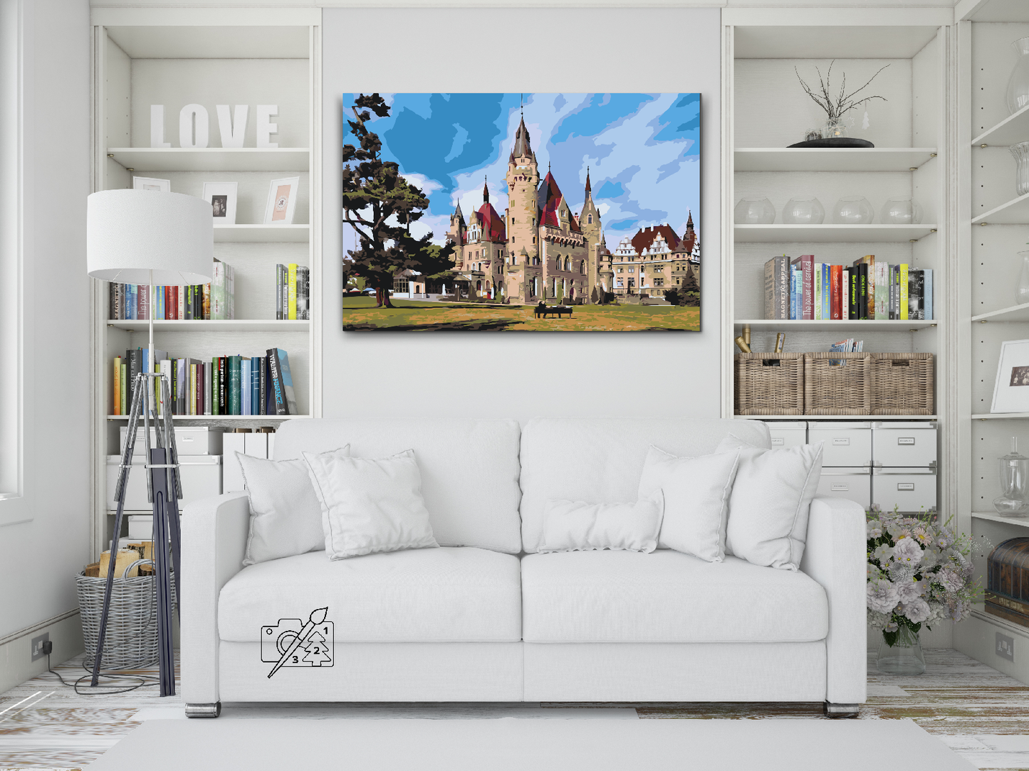 Paint by number - Slottet i Moszno