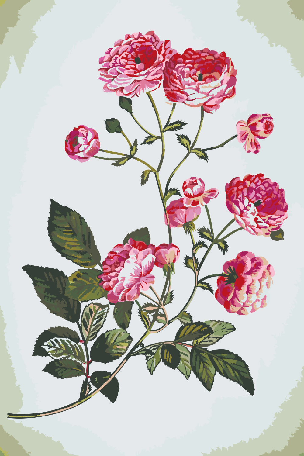 Paint by number - Vintage Flowers 2