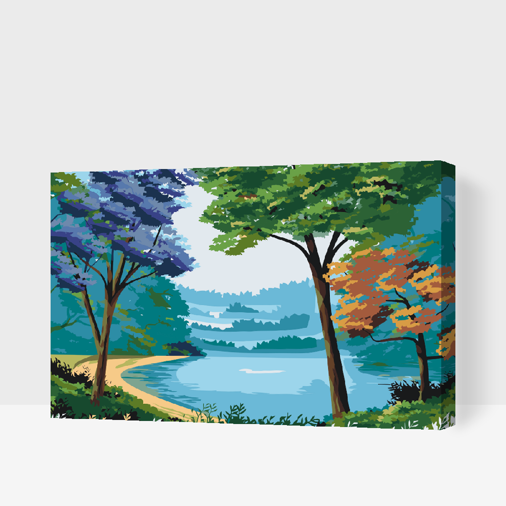 Paint by number - Farverig natur