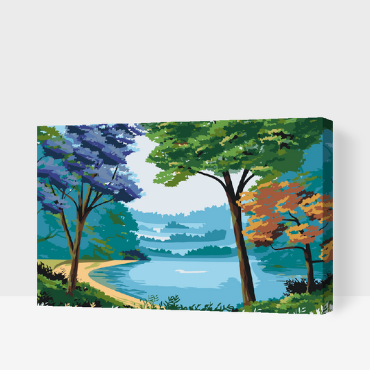 Paint by number - Farverig natur