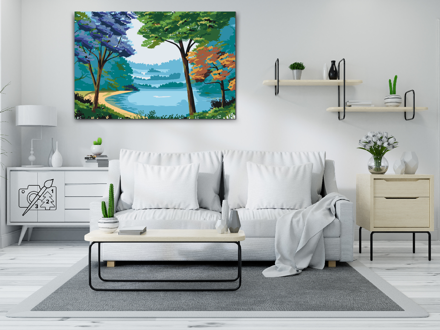 Paint by number - Farverig natur