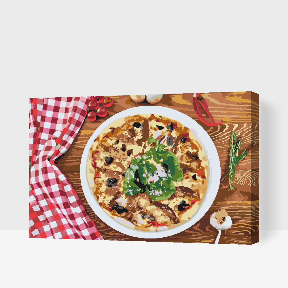 Paint by number - Frisk pizza