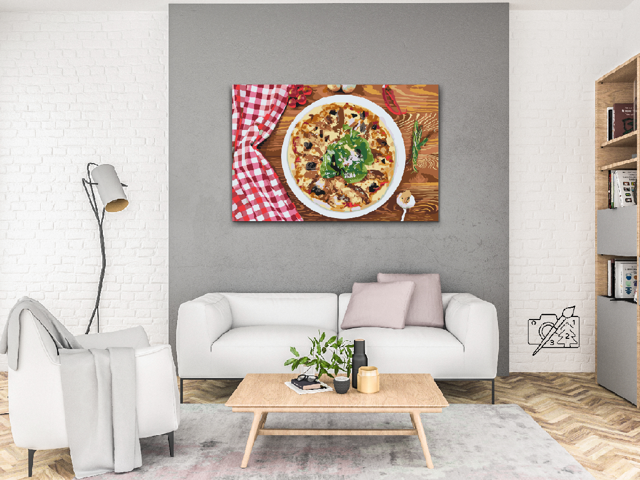 Paint by number - Frisk pizza
