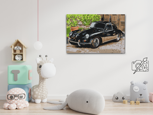 Paint by number - Gamle Porsche