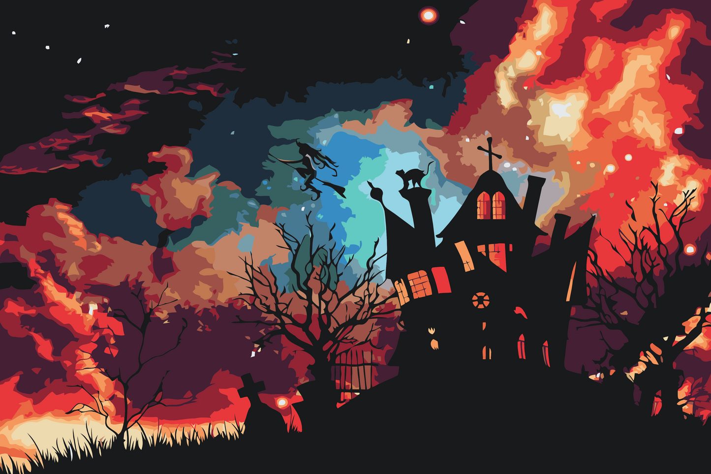 Paint by number - Horror House