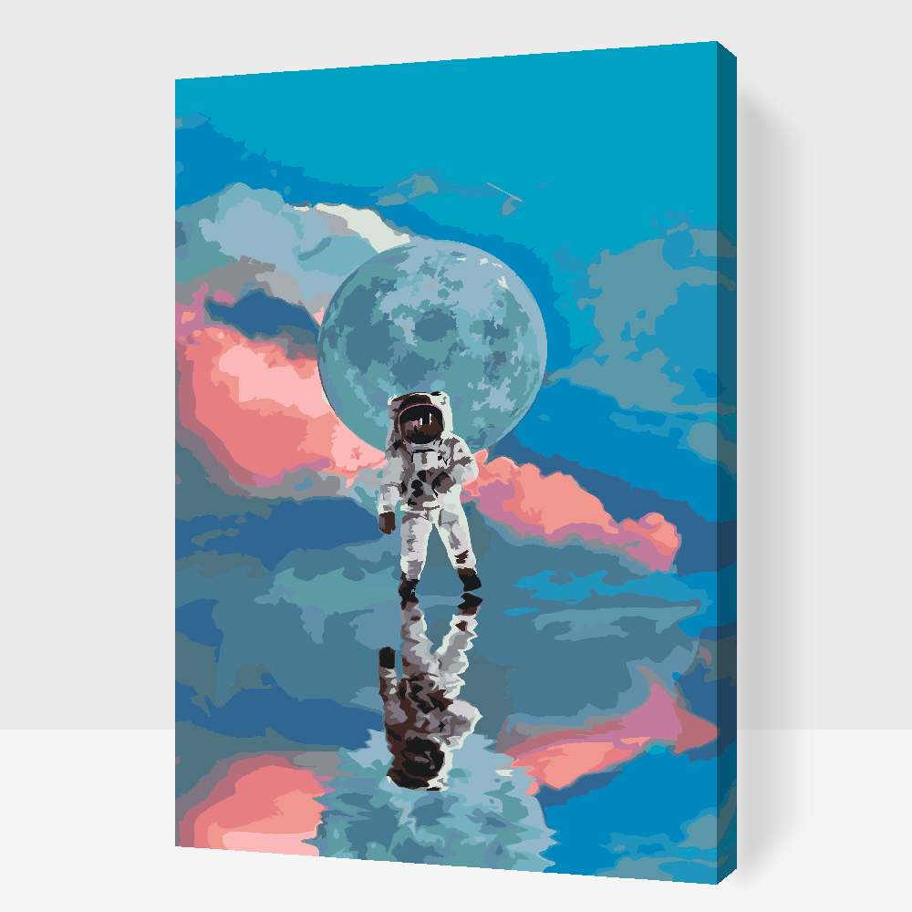 Paint by number - Astronaut på vandet
