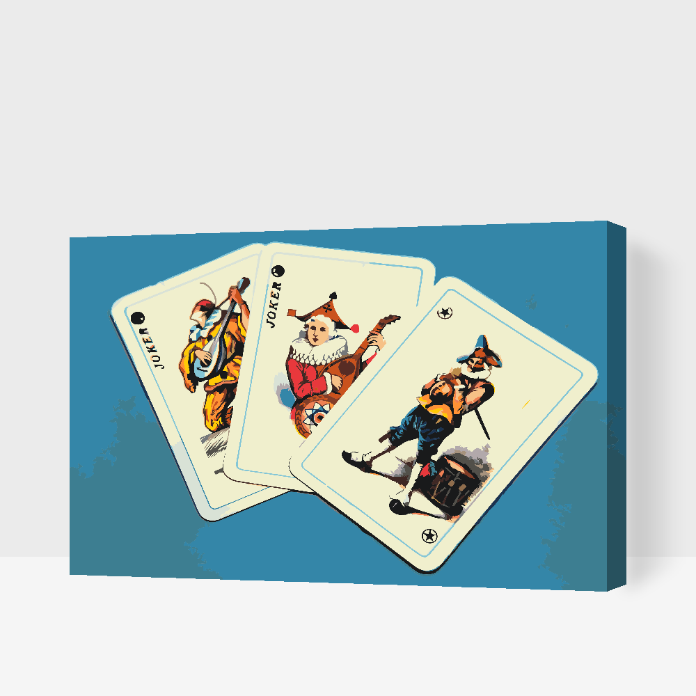 Paint by number - Joker-kort