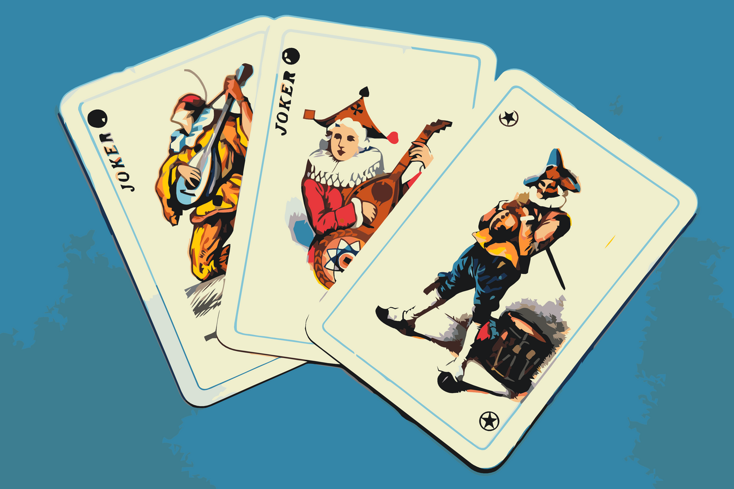 Paint by number - Joker-kort