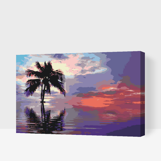 Paint by number - Palme i havet
