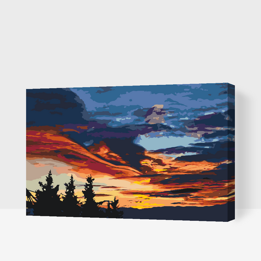 Paint by number - Sky in Colors