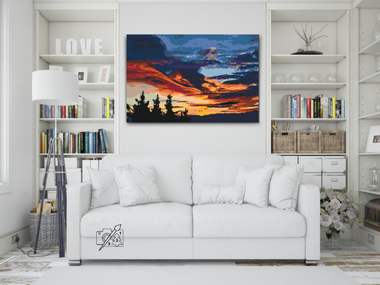 Paint by number - Sky in Colors