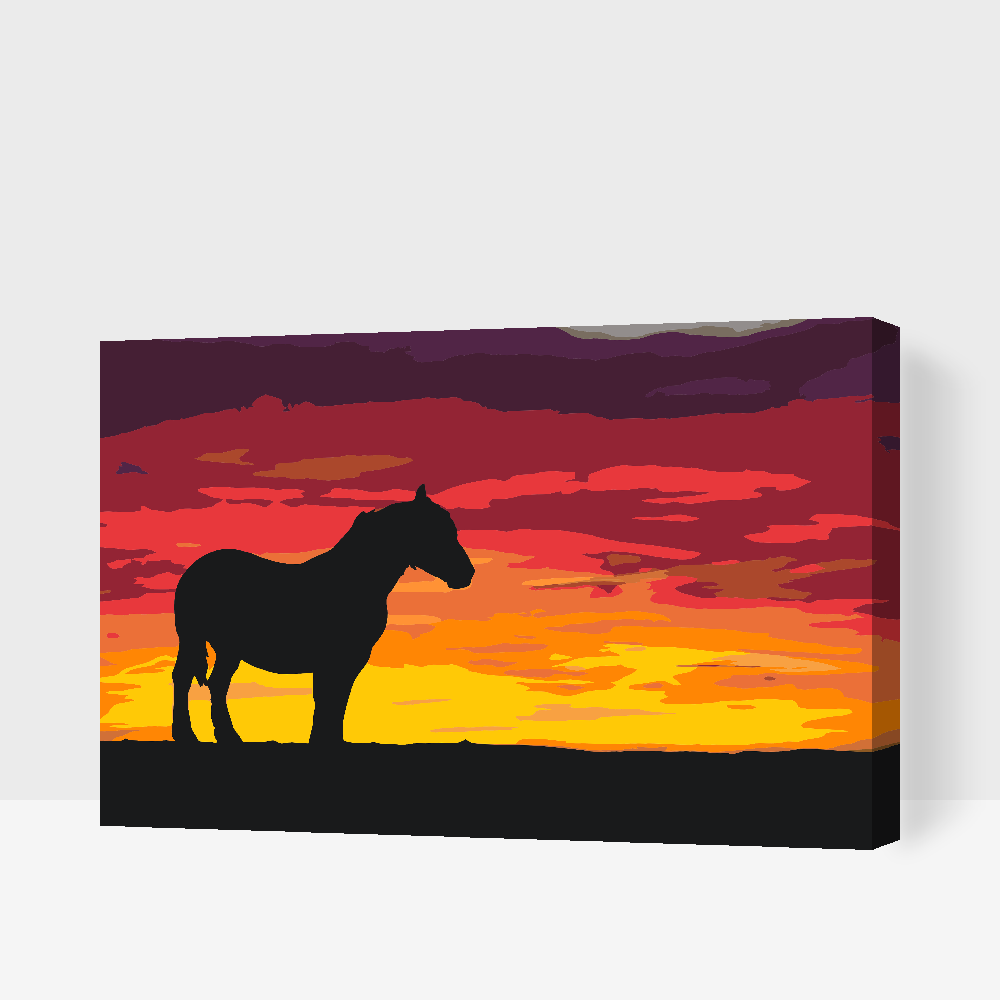 Paint by number - War Horse