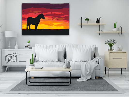 Paint by number - War Horse