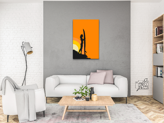 Paint by number - Surferkvinde
