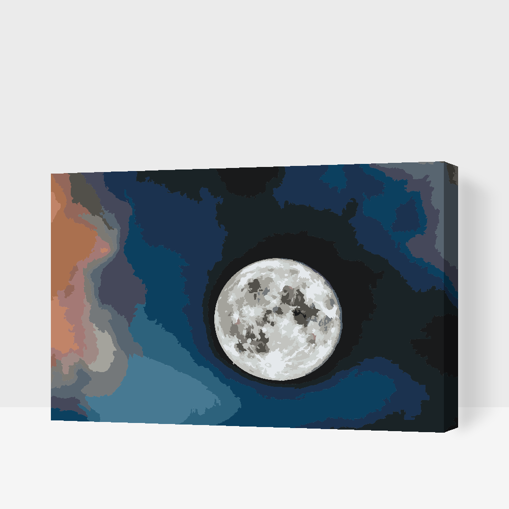 Paint by number - Måne