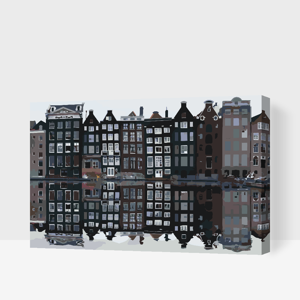 Paint by number - Amsterdam i Amsterdam