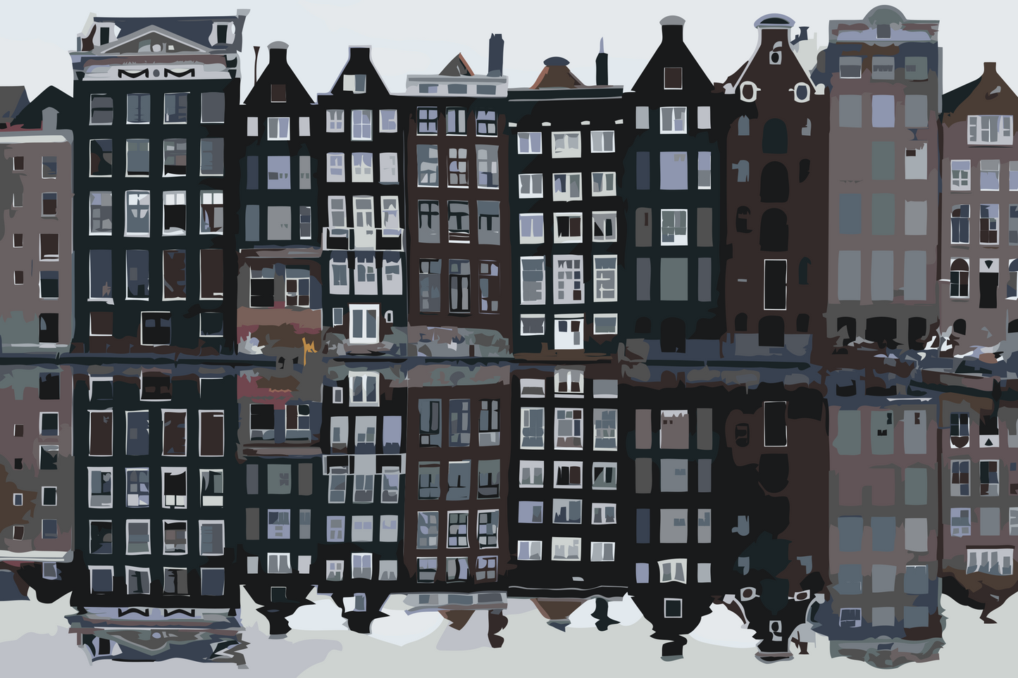 Paint by number - Amsterdam i Amsterdam