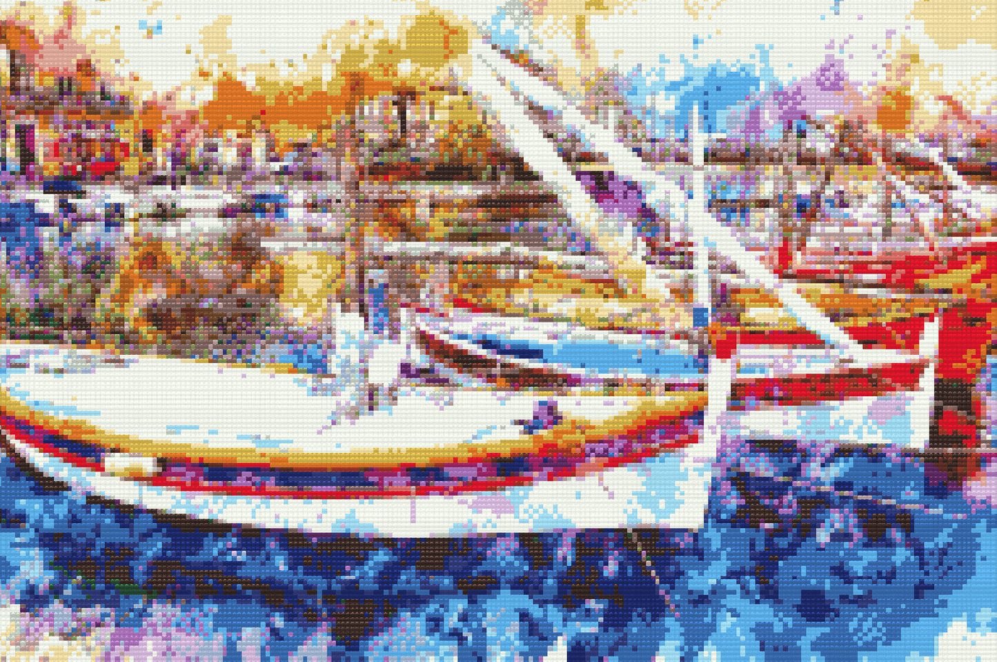 Diamond Paint - Farverig kaj
