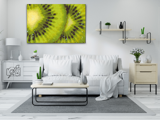 Diamond Paint - Kiwi-baggrund