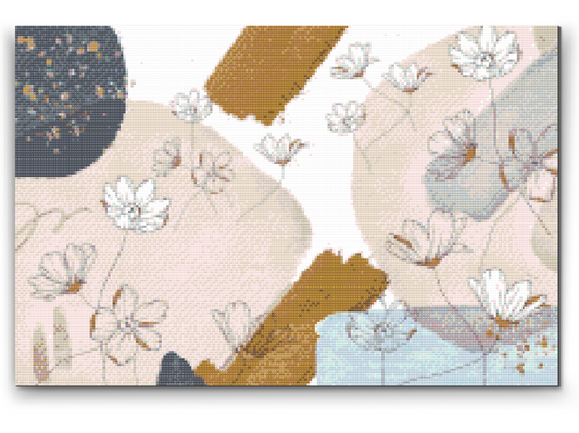 Diamond Paint - Blomsterbaggrund