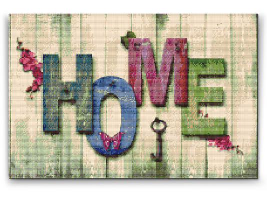 Diamond Paint - Hjemmeskilt