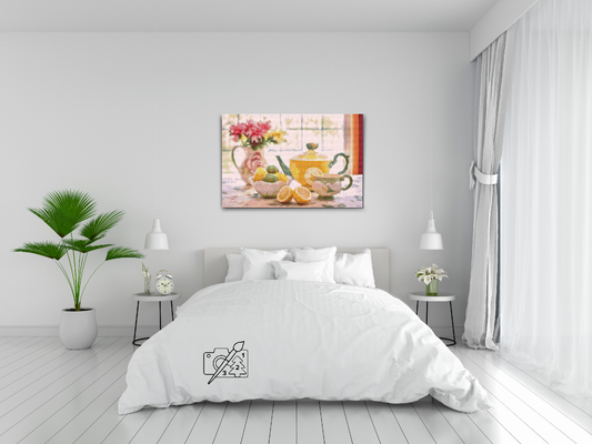 Diamond Paint - Te klokken fem