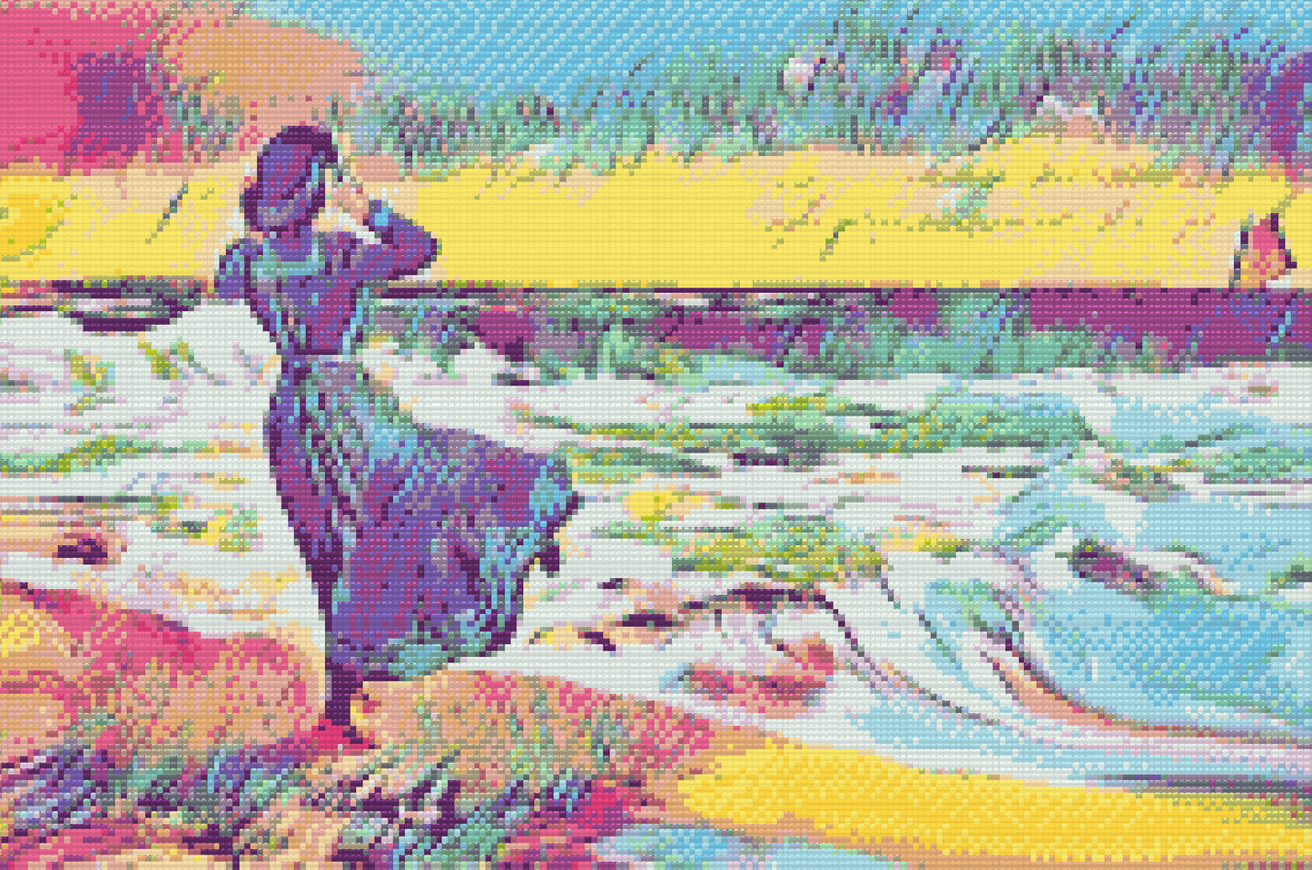 Diamond Paint - Damen på stranden