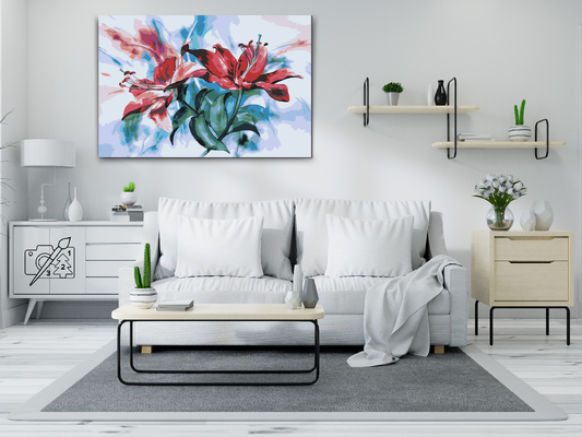 Paint by number - Liljer