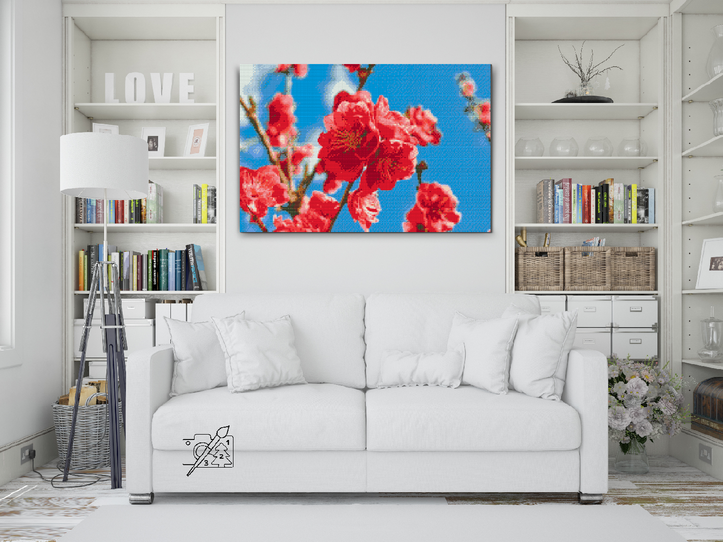 Diamond Paint - Ferskenblomst