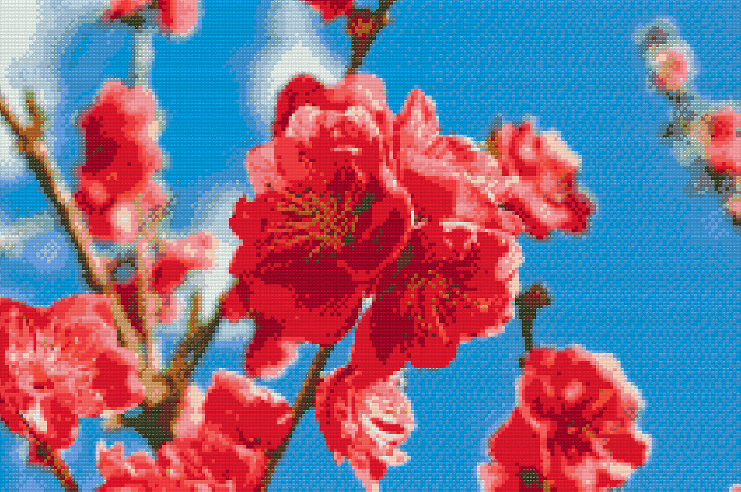 Diamond Paint - Ferskenblomst