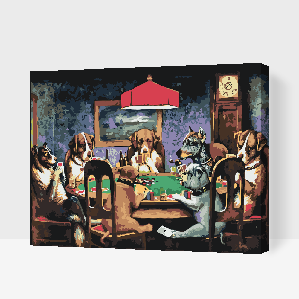 Paint by number - Dog Poker