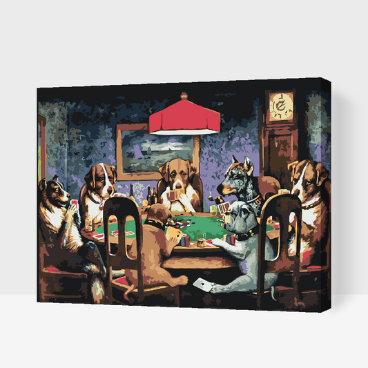 Paint by number - Dog Poker