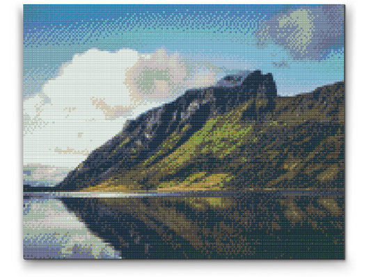 Diamond Paint - Sø i bjergene, fjorden