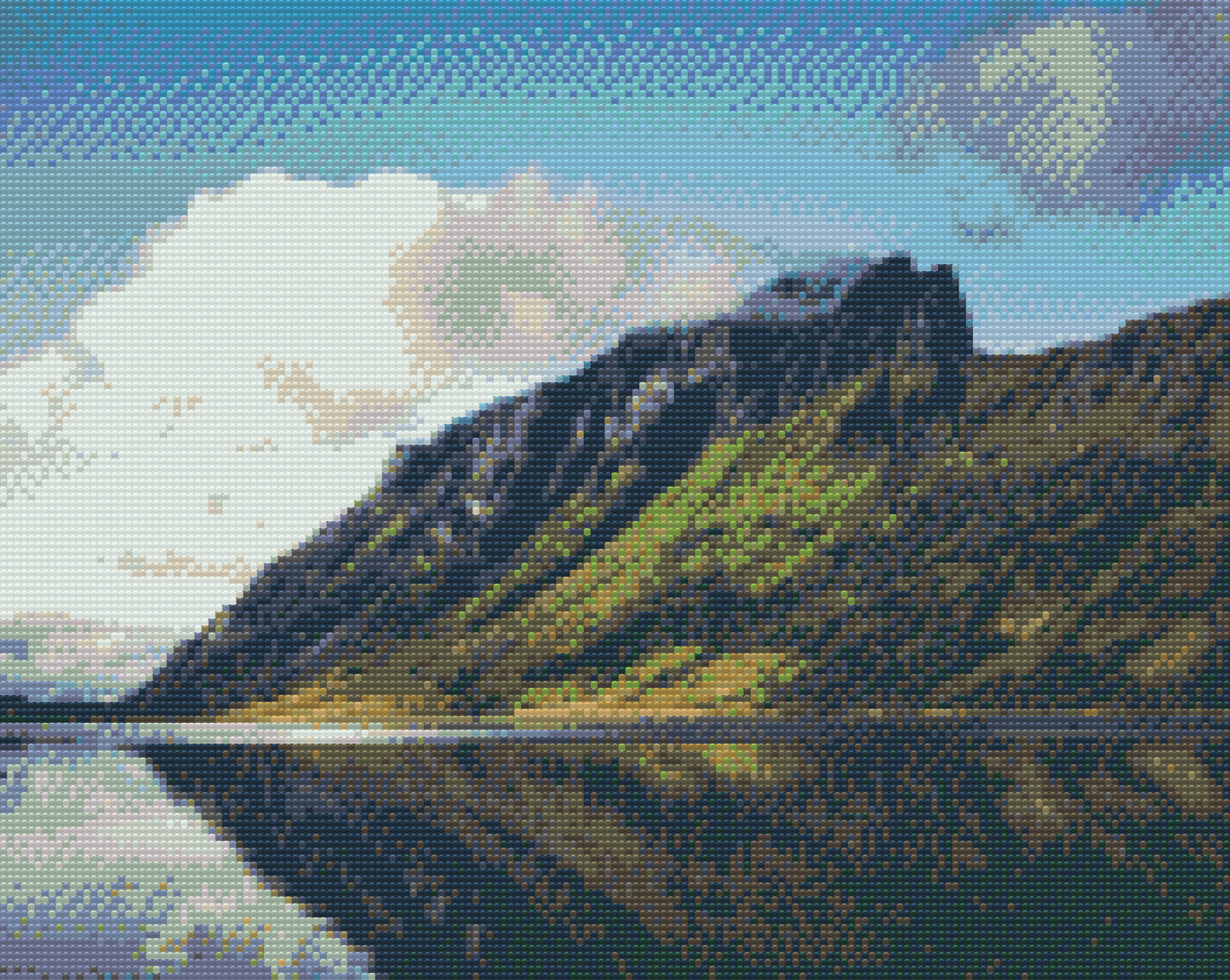 Diamond Paint - Sø i bjergene, fjorden