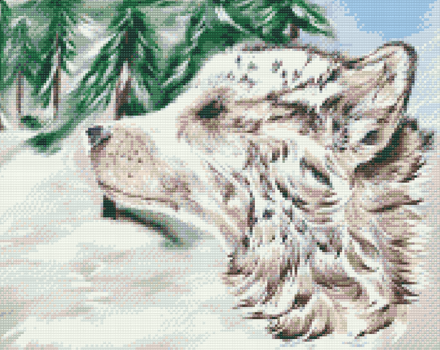 Diamond Paint - Hund i Sneen