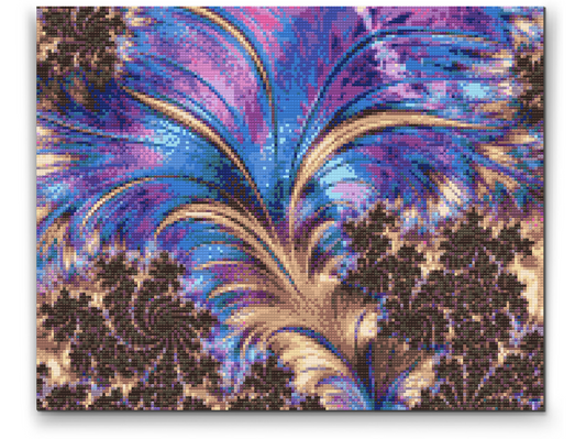 Diamond Paint - Fraktale fjer