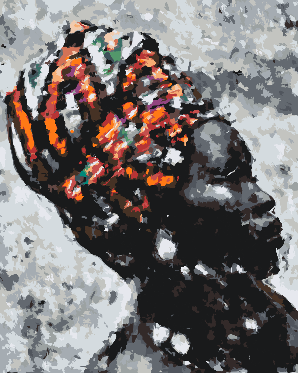 Paint by number - Afrikansk kvinde