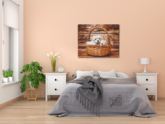 Diamond Paint - Hunde i kurven