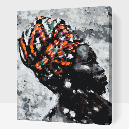 Paint by number - Afrikansk kvinde