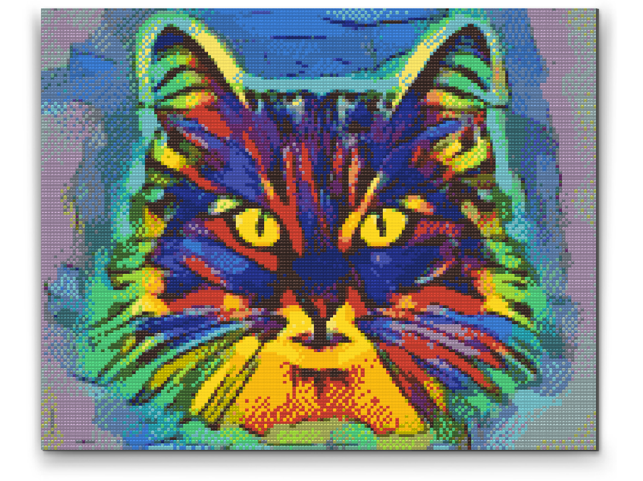 Diamond Paint - Farverig Kat 2