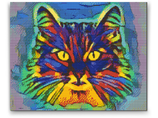 Diamond Paint - Farverig Kat 2