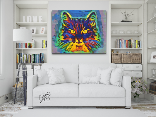 Diamond Paint - Farverig Kat 2