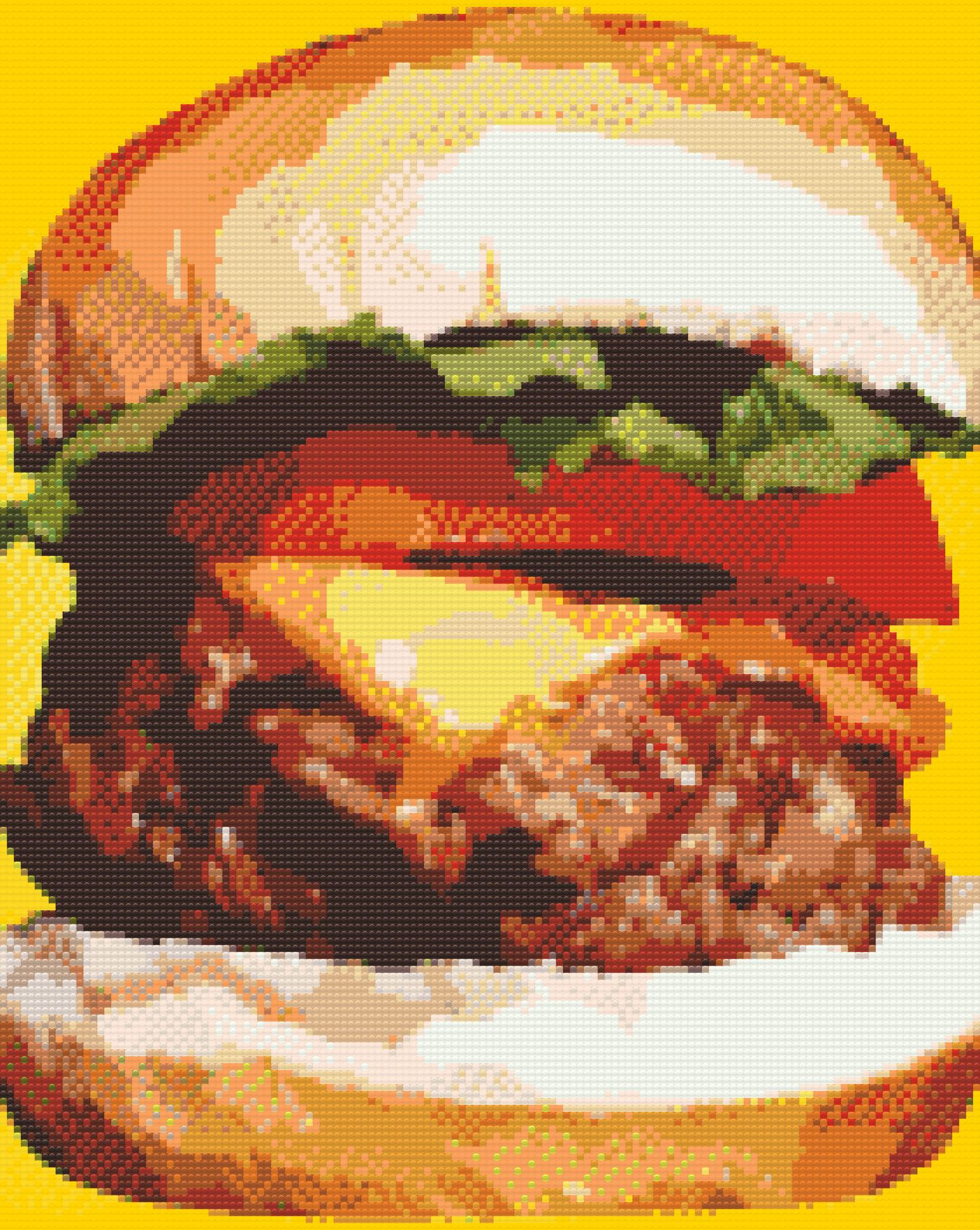 Diamond Paint - Burgerillustration